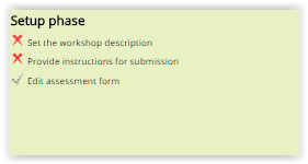setup phase checklist