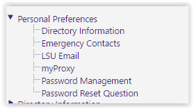 preferences personal grok lsu portal overview
