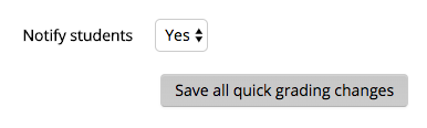 Save All Quick Grading changes