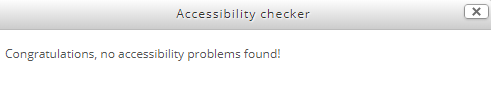 no error message