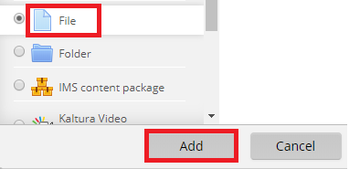 File button