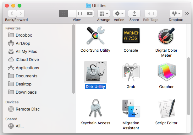 remote disk utility for mac