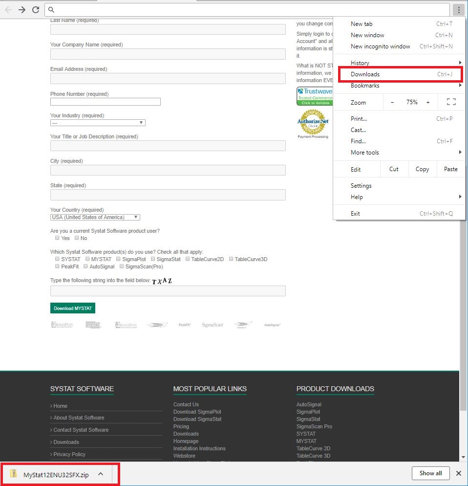 MYSTAT file download locations