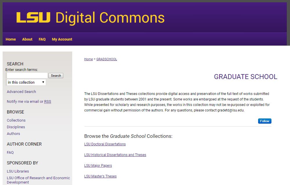 lsu graduate school dissertation guidelines