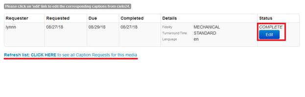 Order Status