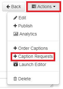 Caption Requests