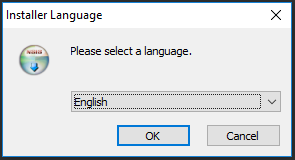 scribus installer language dialog box