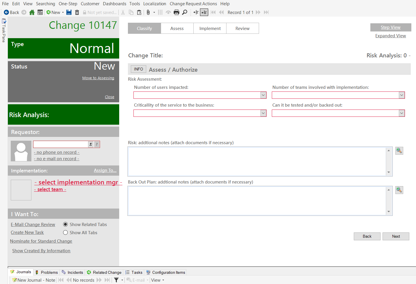 Risk Assessment