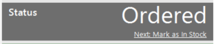 Click to Move to the Mark as In Stock Status