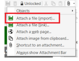 select attach file icon