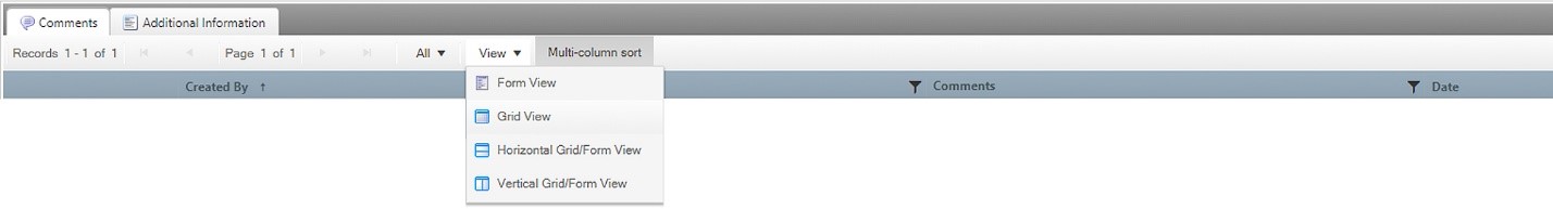 Existing Ticket Bottom Menu