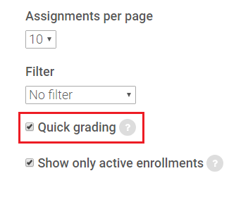 quick grading