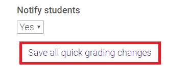 saving quick grade