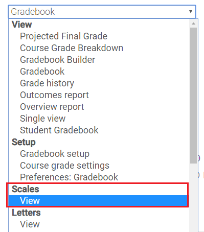 SNAP scale view select