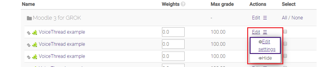 Moodle: How to Create Custom Grade Scales (Letter Grade)? - GROK Knowledge  Base