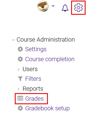 SNAP gradebook settings