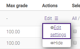 edit settings select SNAP