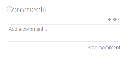 Comment box example