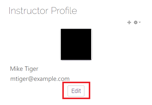 Instructor Profile block