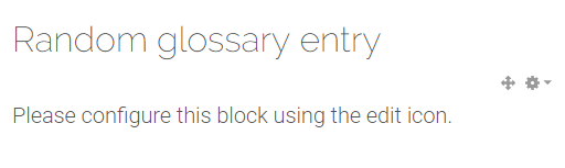 Random Glossary Entry block