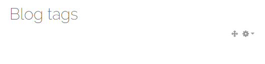 Blog Tags block