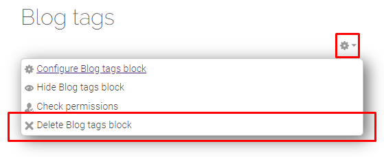 action button on blog tags and delete blog tags block option