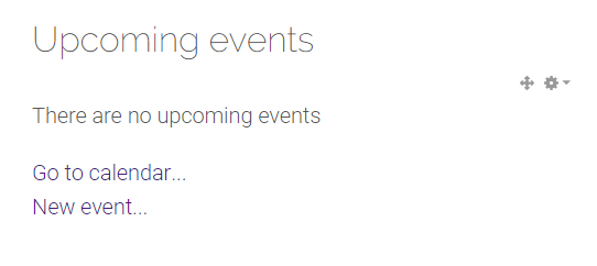 Upcoming Events Block