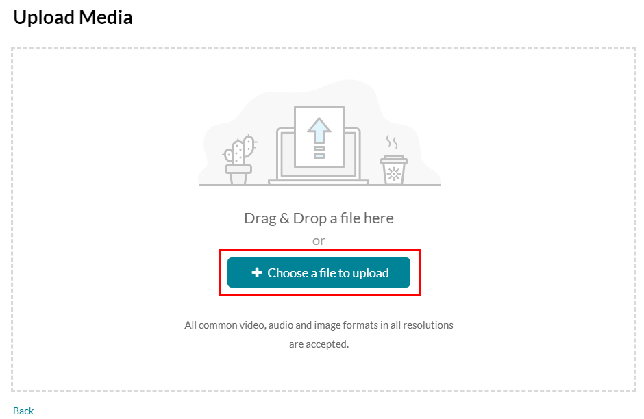 Choose a file to upload button