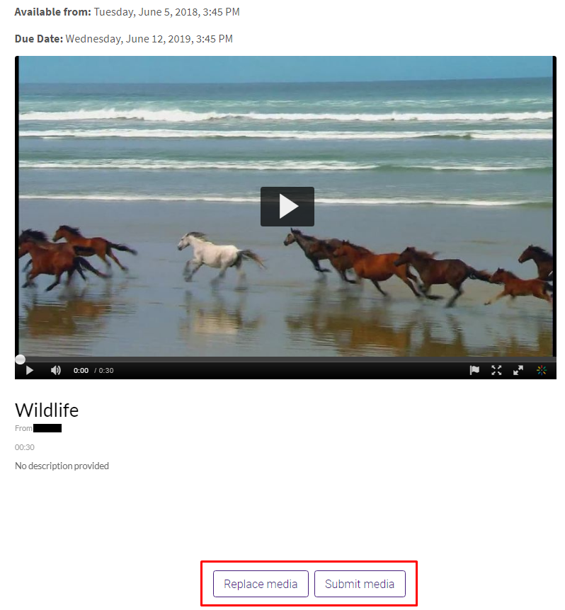 Replace and submit media buttons