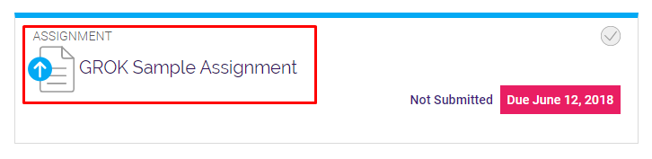 Example assignment