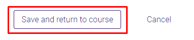 Save and return to course and the label should show up under your week/topic content area.