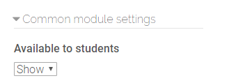 common module settings for label resources