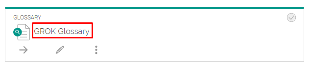 glossary link on moodle