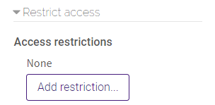 research help access restriction settings