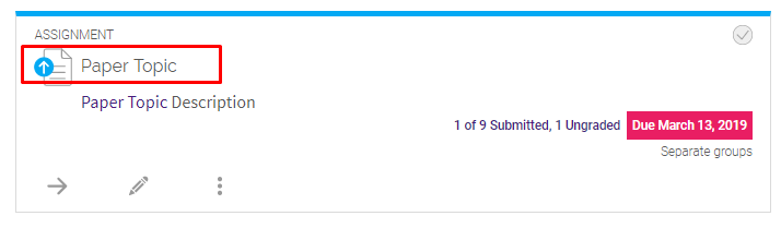 Example Assignment