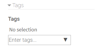 Tags setting in lesson activity