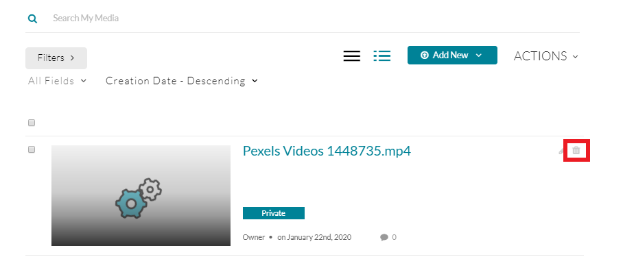 delete icon