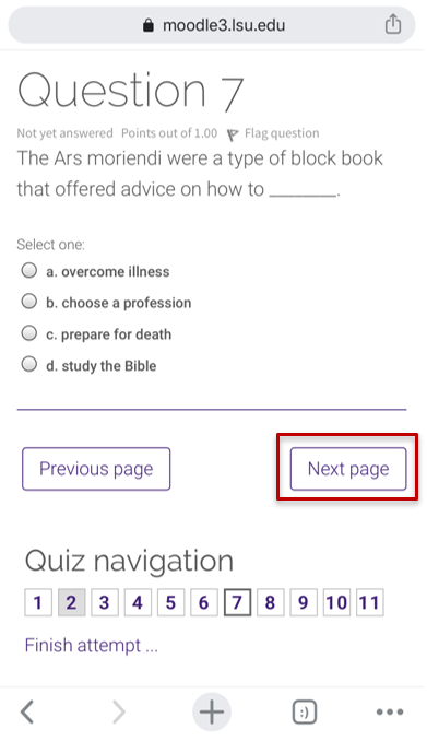 new page button