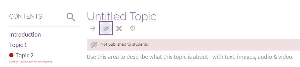 Topic 2 is not available to students