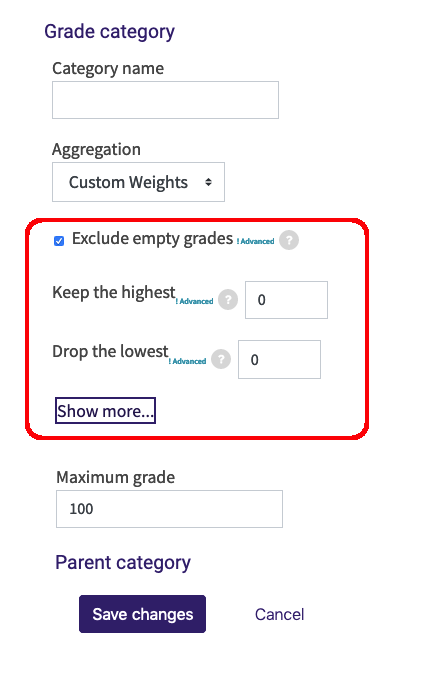 Moodle: How to Create Custom Grade Scales (Letter Grade)? - GROK Knowledge  Base