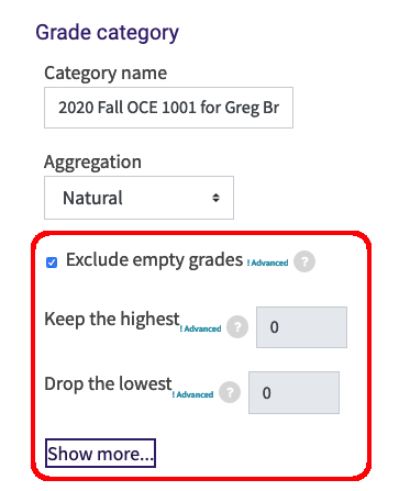 Exclude empty grades attribute shown in expanded options