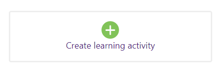 Add an Activity or Resource link highlighted