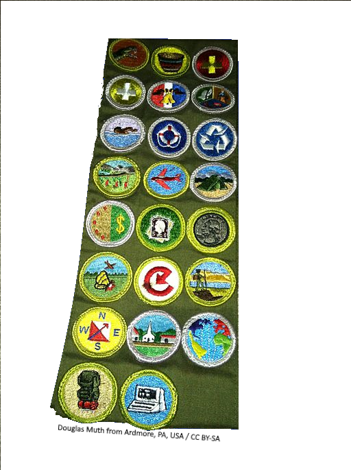 Merit badge sash from Douglas Muth, Ardmore, PA, USA / CC BY-SA