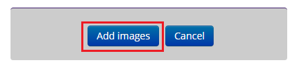 Add images confirmation button