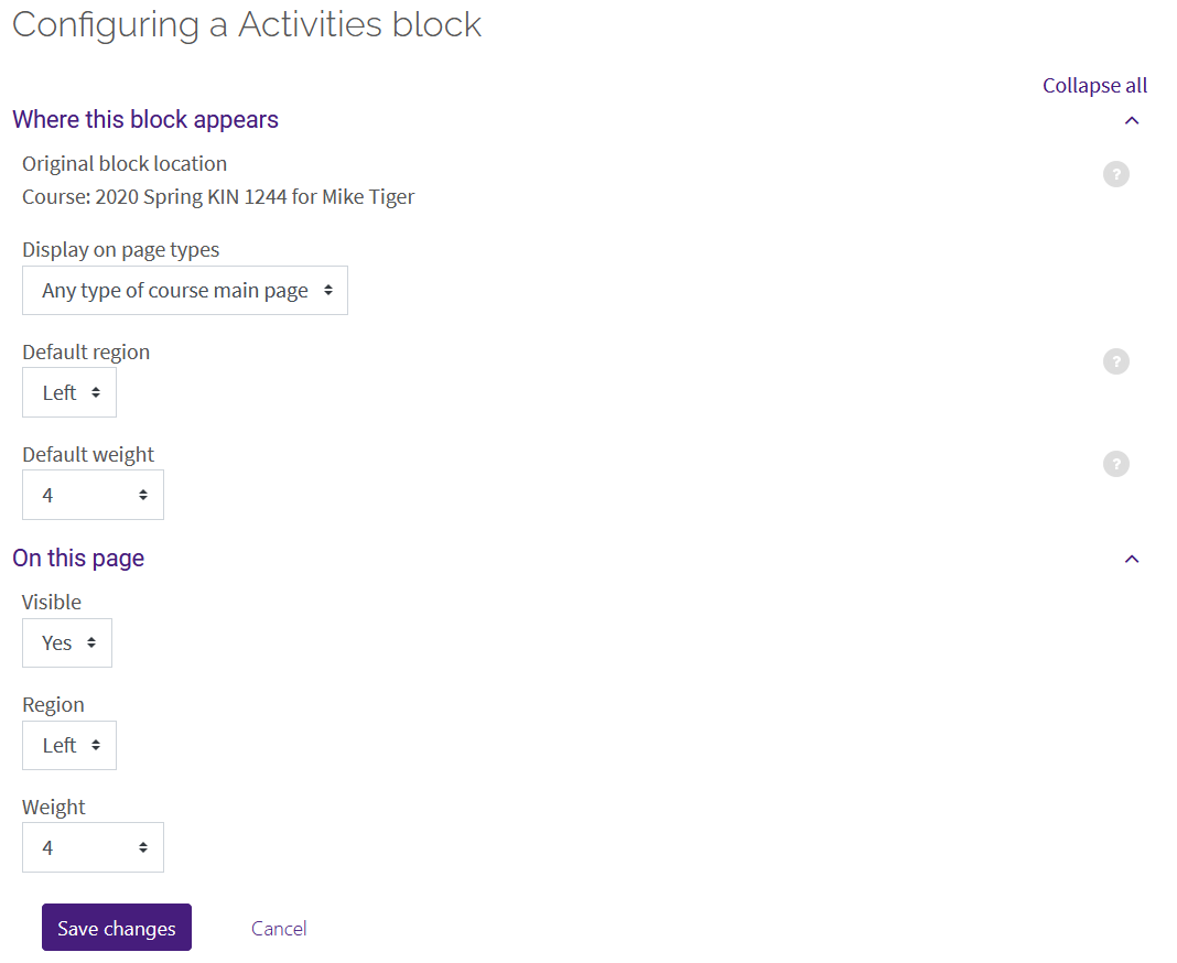 Moodle: Course Tools: Adding a Block - GROK Knowledge Base