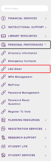 myLSU Portal: LSU Email (Update Directory) - GROK Knowledge Base