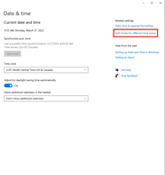 Windows 10 Enabling Extra Time Zones GROK Knowledge Base