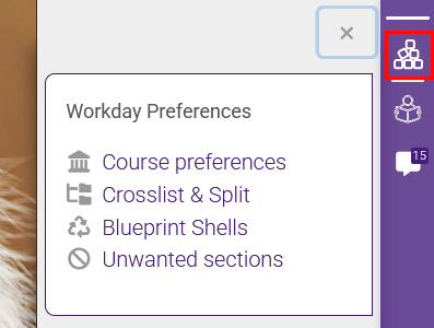 Workday Preferences block