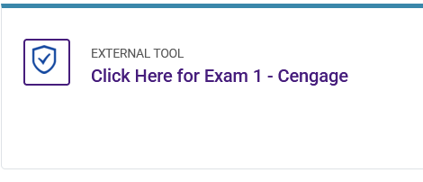 Honorlock activity card for 3rd party exam