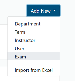 Add New button at ProctorU.com